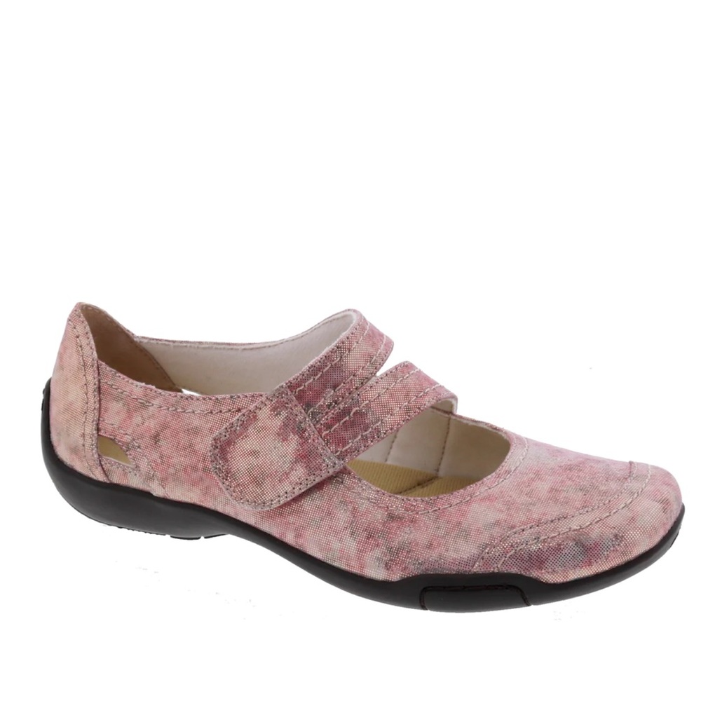 Ros Hommerson Pink Shimmer Metallic Mary Jane Style Chelsea Shoes Size 9.5